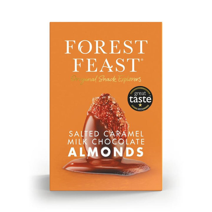 Salted Caramel Milk Chocolate Almonds Gift Cube 140g