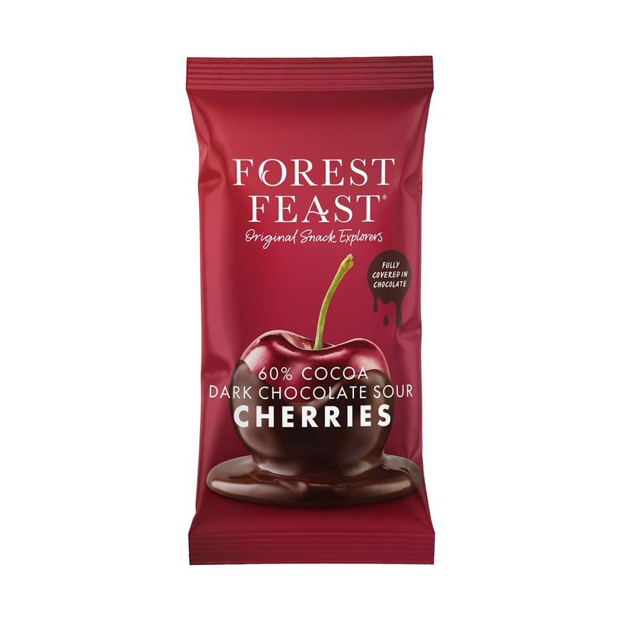 Forest Feast Dark Chocolate Sour Cherries 40g