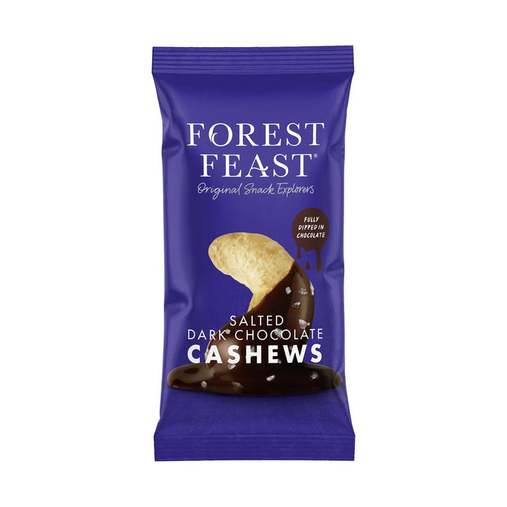 Forest Feast Salted Dark Chocolate Cashews 40g