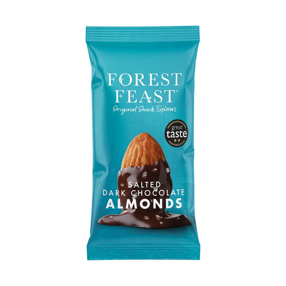 Forest Feast Salted Dark Chocolate Almonds 40g