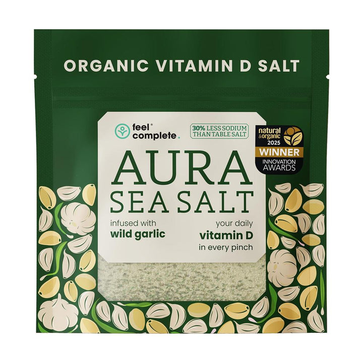 (Aura Sea Salt) Organic Wild Garlic Vitamin D Celtic Salt 80g