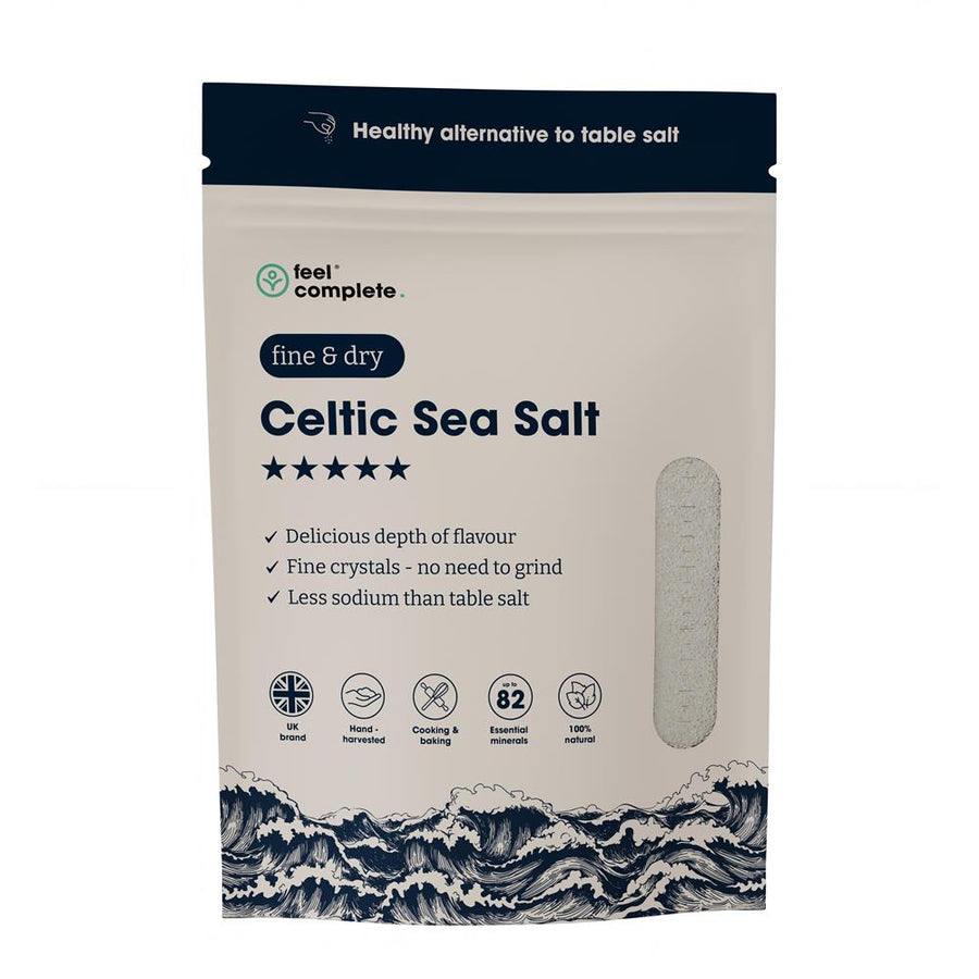 Organic Approved Celtic Sea Salt Fine & Dry Lab Tested 800g
