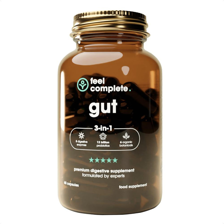 Feel Complete 3 in 1 Gut Support Probiotics + Digestive Enzymes + Herbs 60 capsule