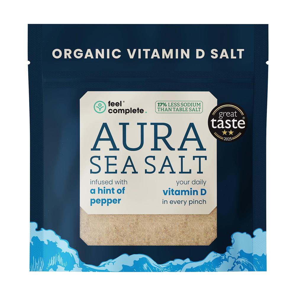 (Aura Sea Salt) Organic Black Pepper Vitamin D Celtic Salt 80g