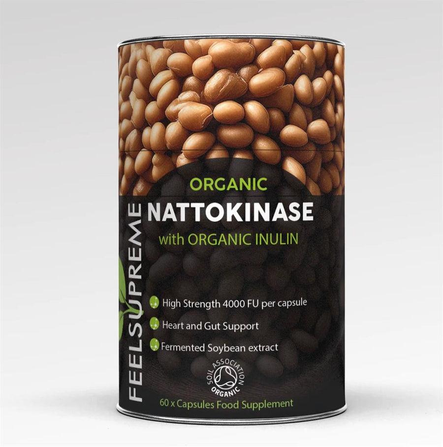 Organic Nattokinase with Inulin Supplement 60 capsules