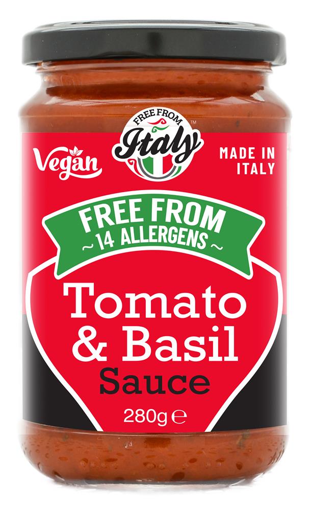 Free From & Vegan Tomato & Basil Pasta Sauce 280g