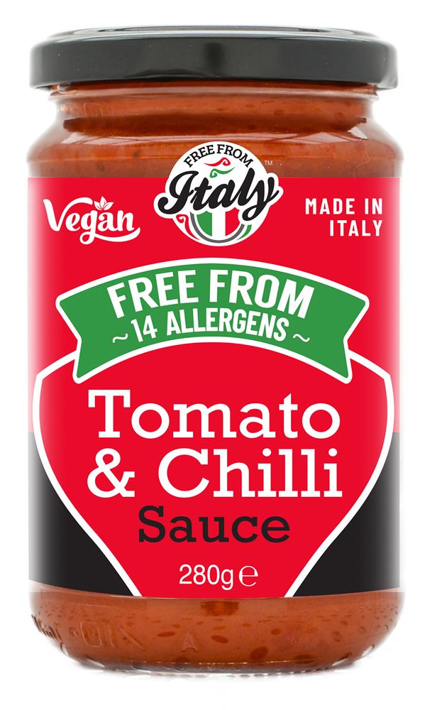 Free From & Vegan Tomato & Chilli Pasta Sauce 280g