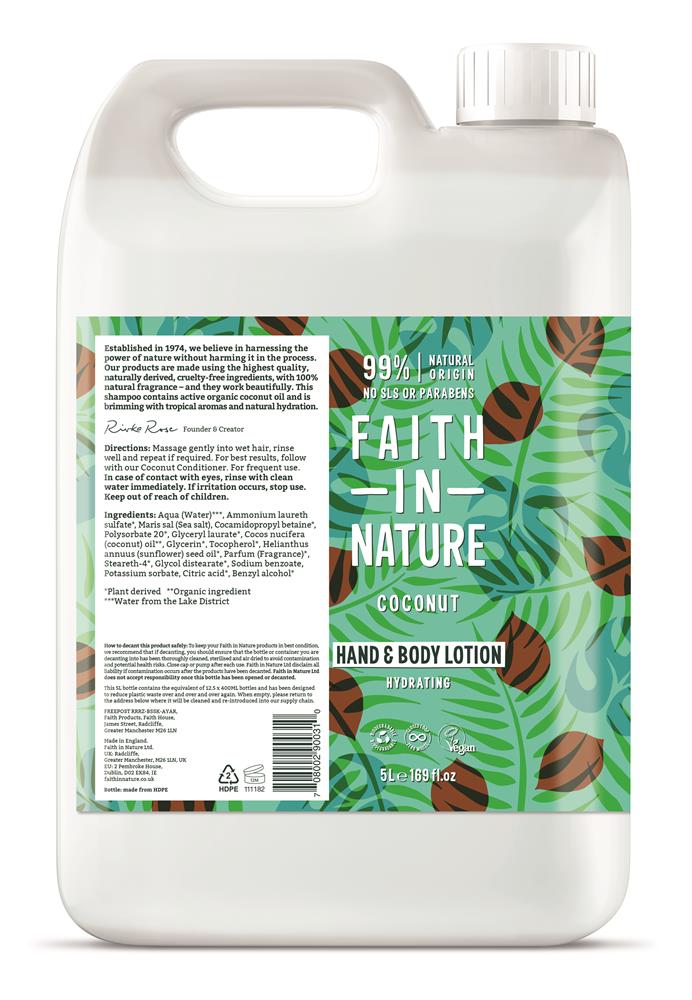 Coconut Hand & Body Lotion 5L