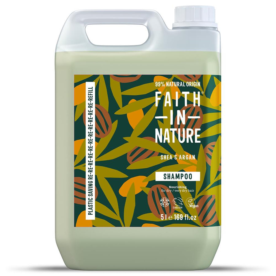 Faith in Nature Shea & Argan Shampoo 5L