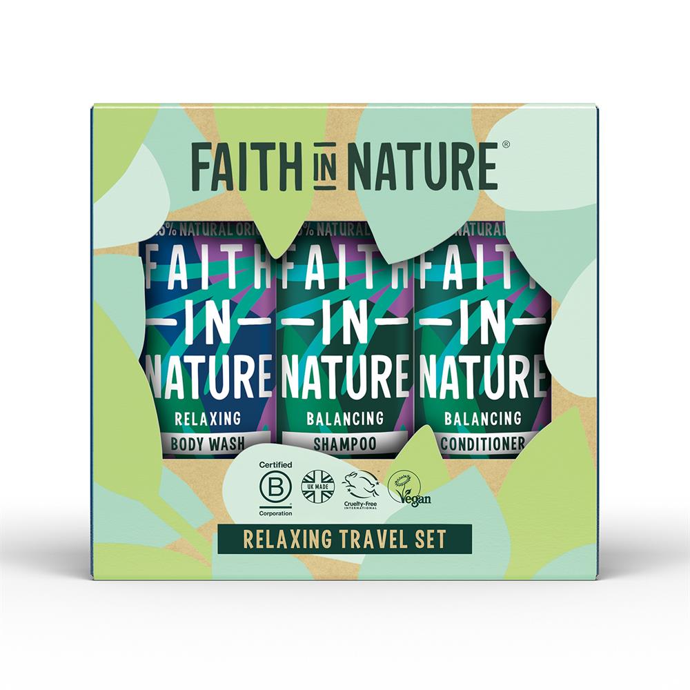Faith in Nature Relaxing Travel Gift Set 300ml
