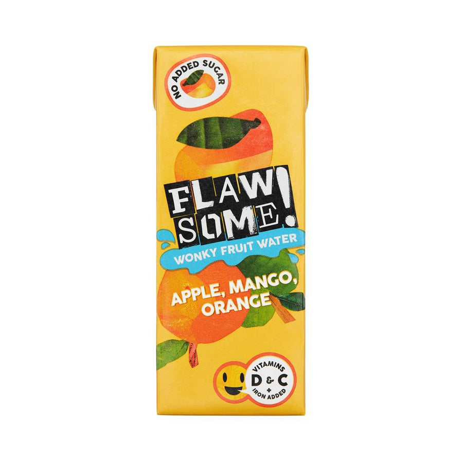 Flawsome Apple Mango & Orange Wonky Fruit Water Carton 200ml