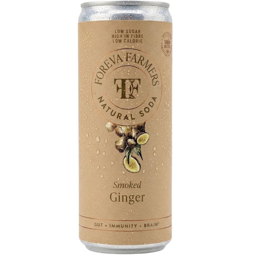 FOREVA FARMERS. SMOKED GINGER PREBIOTIC SODA. 250ML.