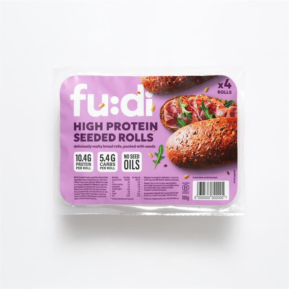 Fu:di High Protein Seeded Rolls 180g