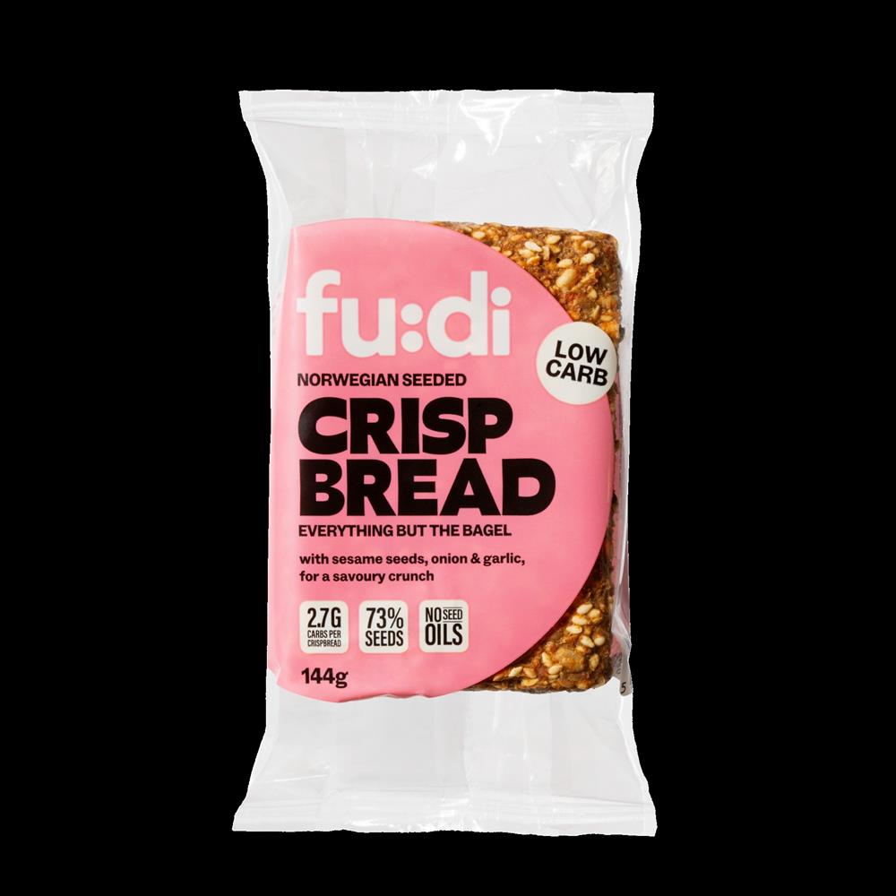 FU:DI Norwegian Seeded Crispbread - Everything But The Bagel 144g