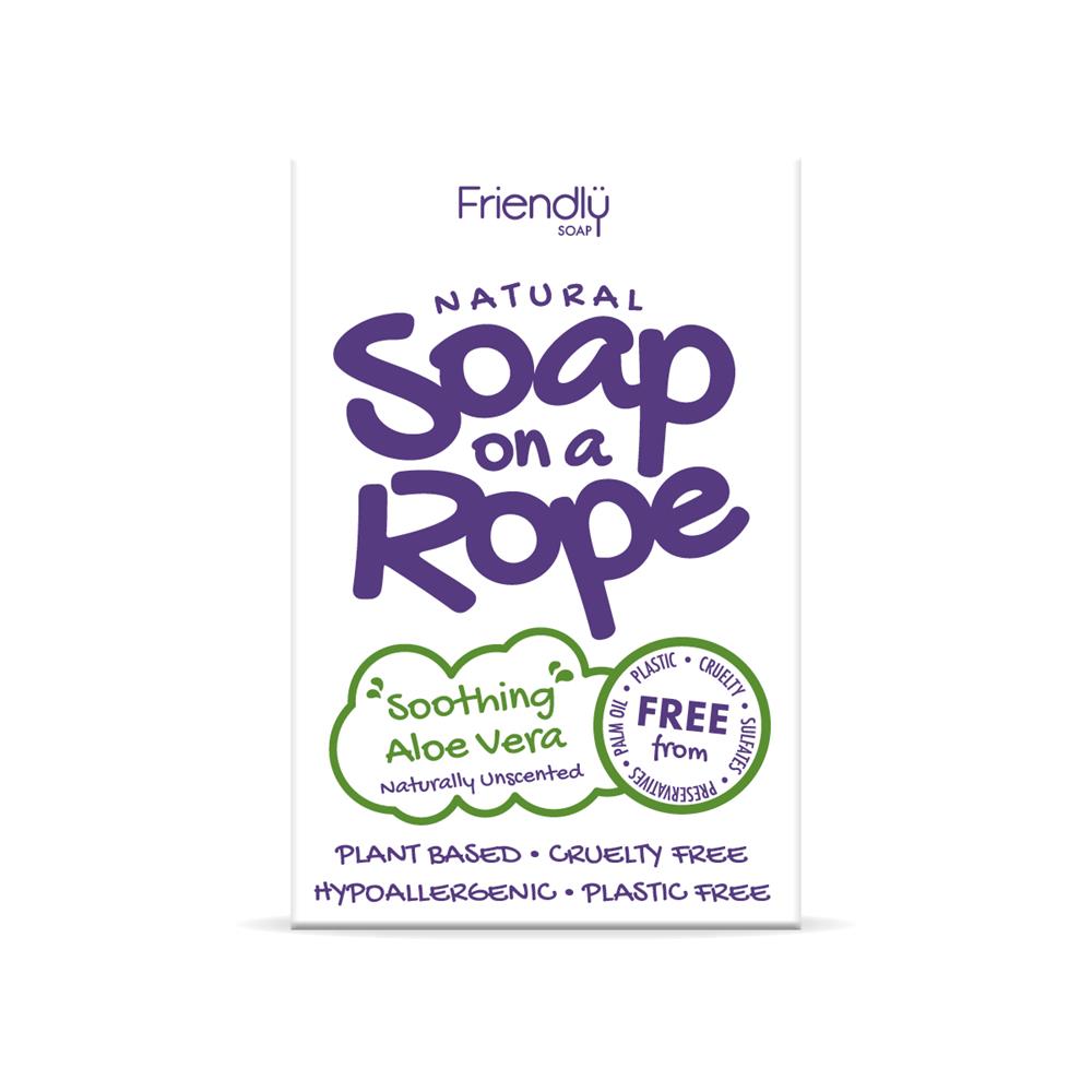 Aloe Vera - Natural Soap On  A Rope 125g
