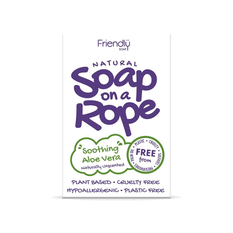 Aloe Vera - Natural Soap On  A Rope 125g