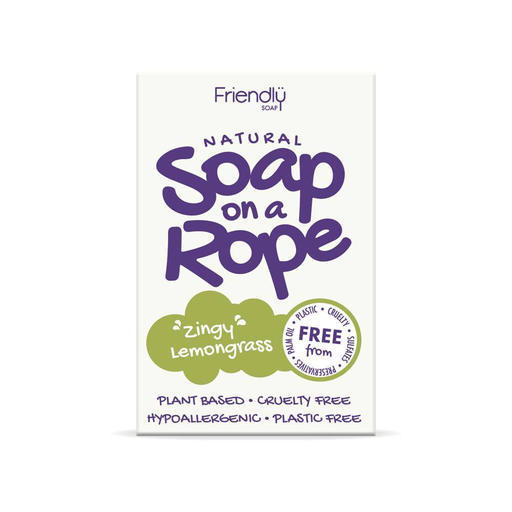 Lemongrass - Natural Soap On  A Rope 125g