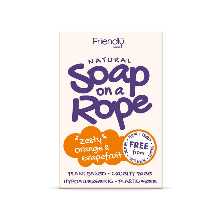 Orange & Grapefruit - Natural Soap On  A Rope 125g
