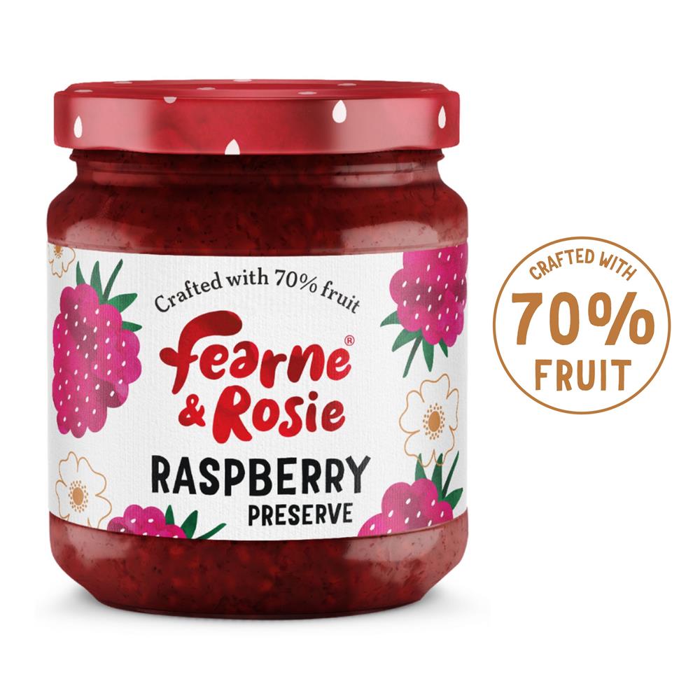 Fearne & Rosie Raspberry Jam 70% Fruit 310g