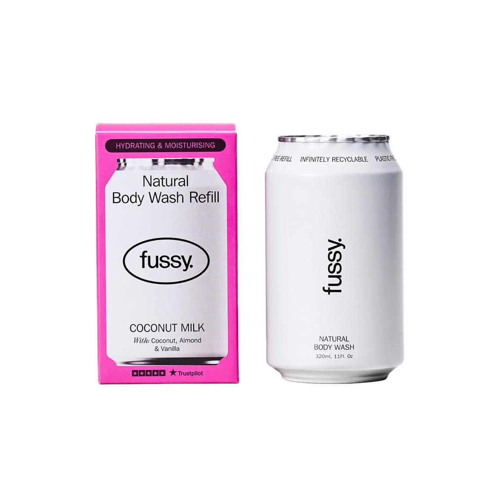 Fussy Natural Body Wash Refill Coconut Milk 320ml