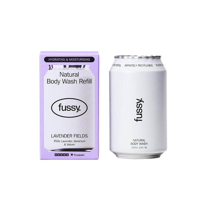 Fussy Natural Body Wash Refill Lavender Fields 320ml