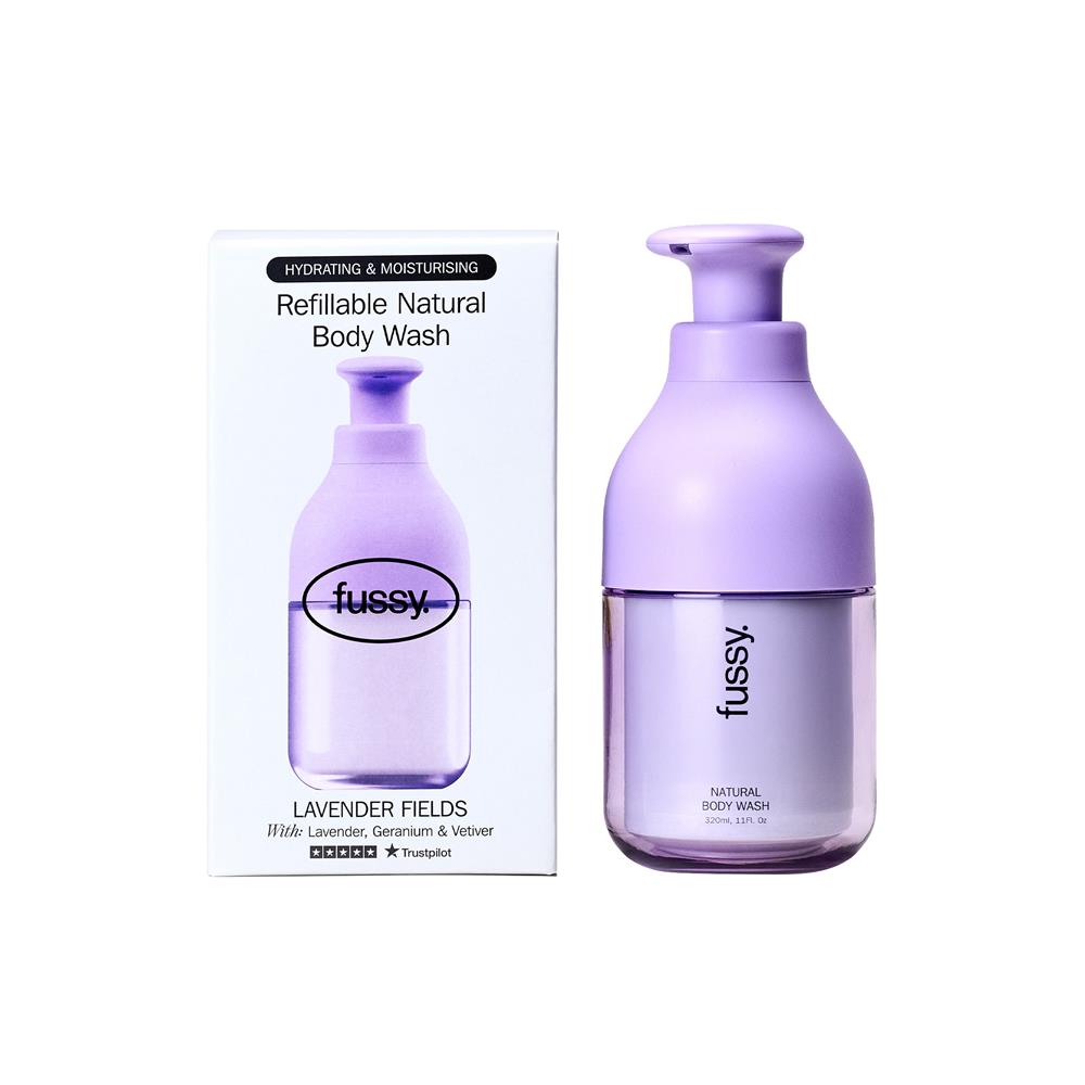 Fussy Natural Refillable Body Wash Lavender Fields 320ml