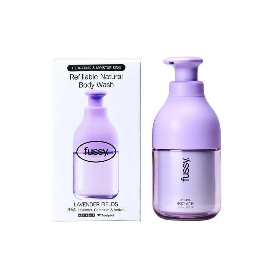 Fussy Natural Refillable Body Wash Lavender Fields 320ml