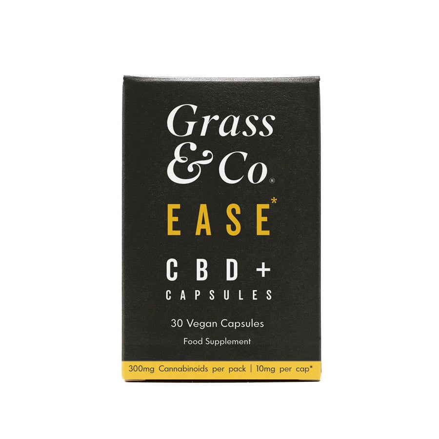 Grass & Co. EASE 300mg CBD+ with Turmeric 30 Vegan Capsules