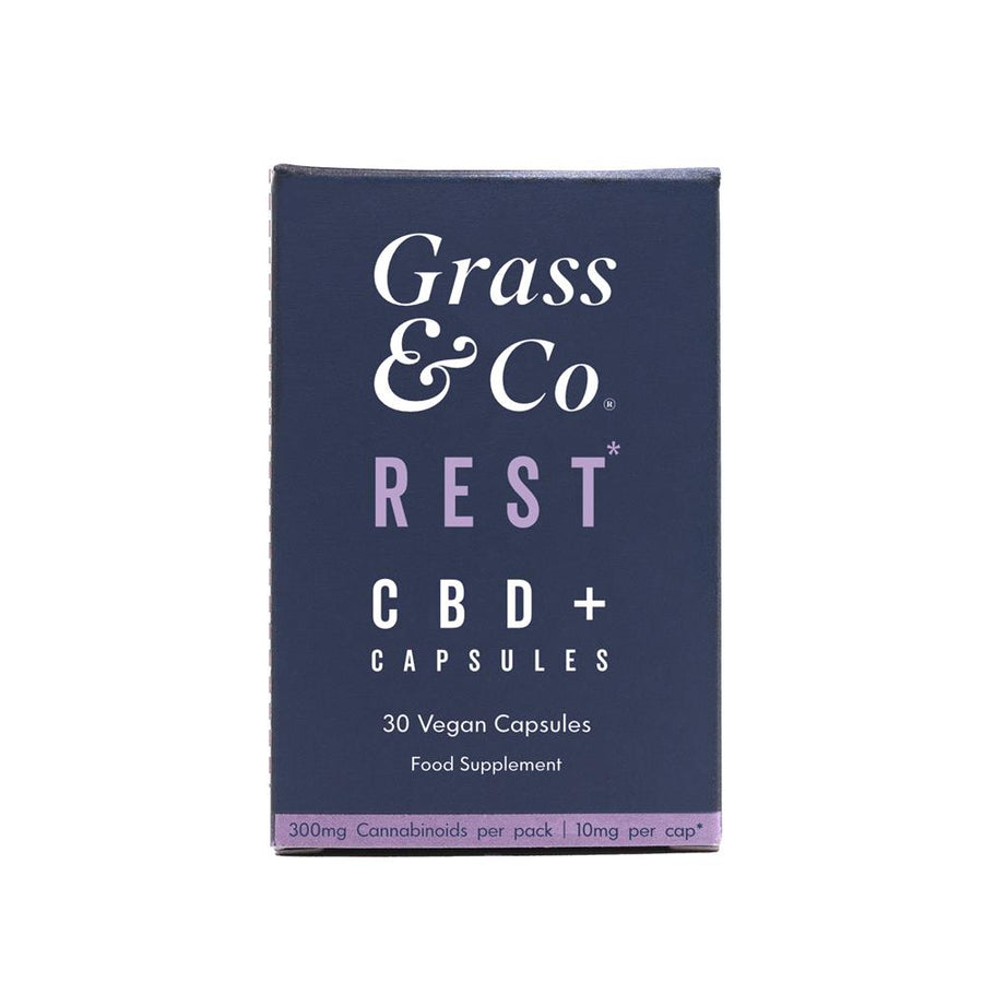 Grass & Co. REST 300mg CBD+ with Valerian 30 Vegan Capsules
