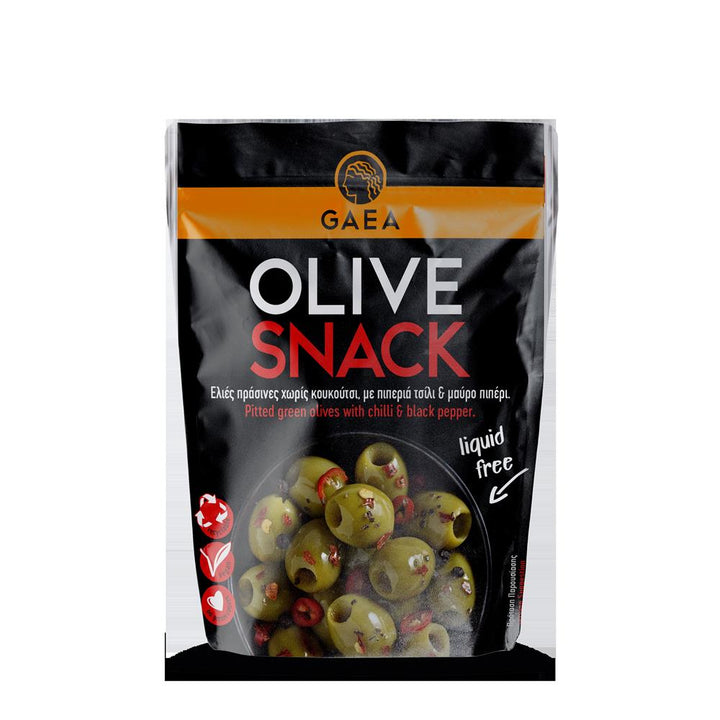 GAEA Pitted Green olives Chilli 65g