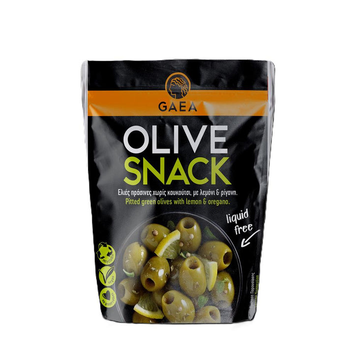 GAEA Pitted Green Olives Oregano 65g