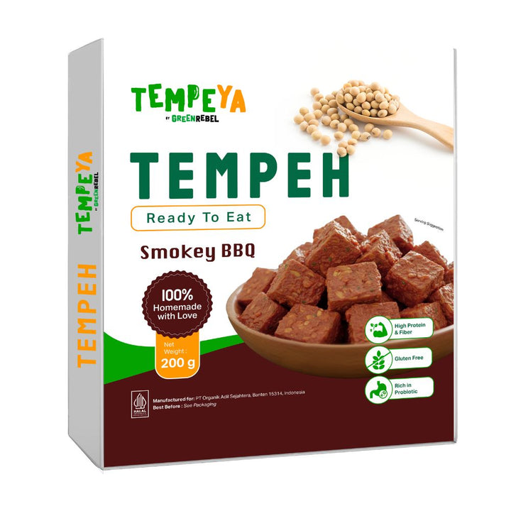 Plant-based Smokey BBQ Tempeh Ready to Eat 200g