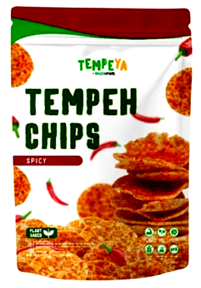 Crunchy Spicy Tempeh Chips 80g