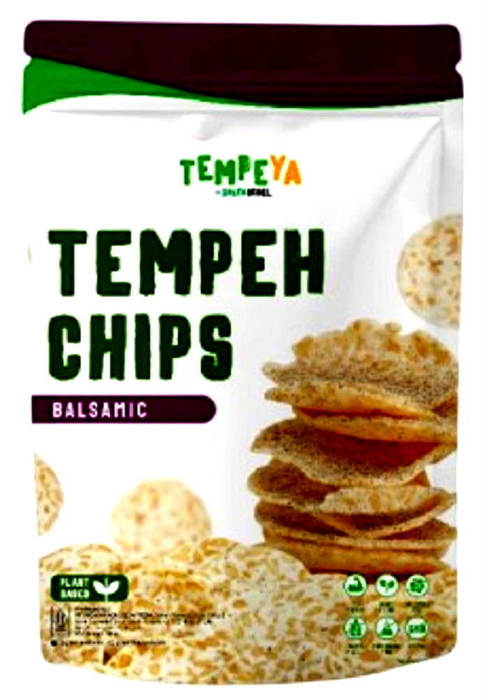 Crunchy Balsamic Tempeh Chips 80g