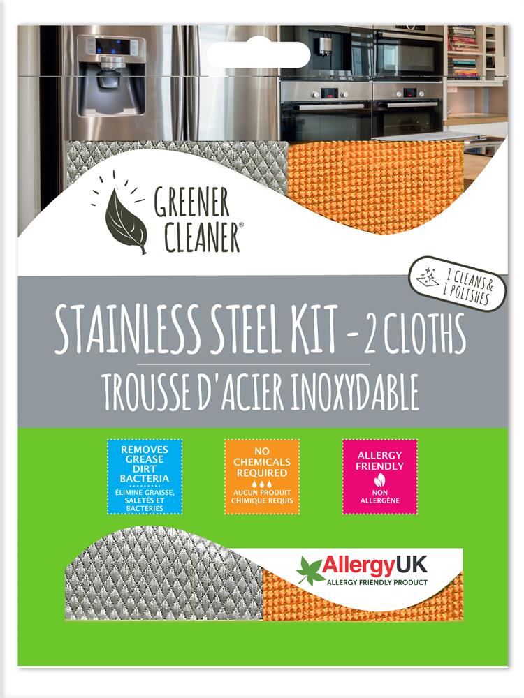Stainless Steel Kit (2 pack cloths)