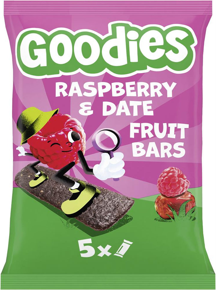 Goodies Kids Snack Raspberry & Date Fruit Bars Multipack 5x20g