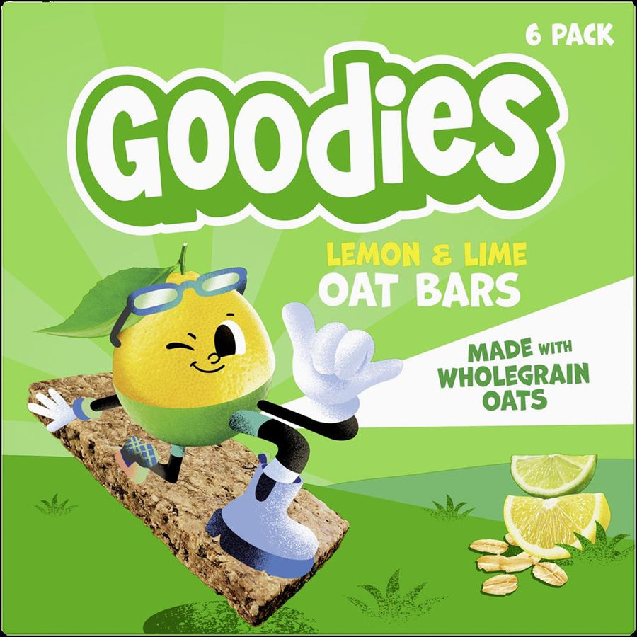 Goodies Kids Snack Lemon & Lime Oat Bars Multipack 6x23g