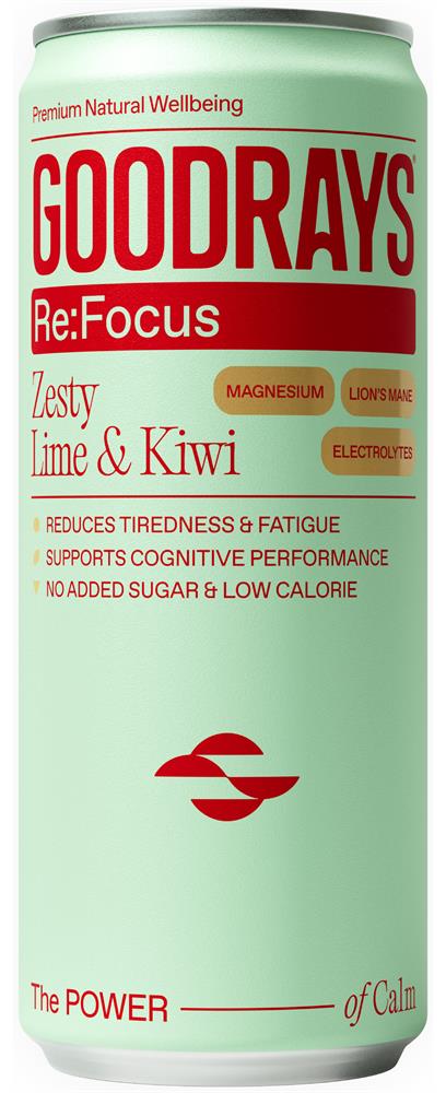 Goodrays Re:Focus Lime & Kiwi 330ml
