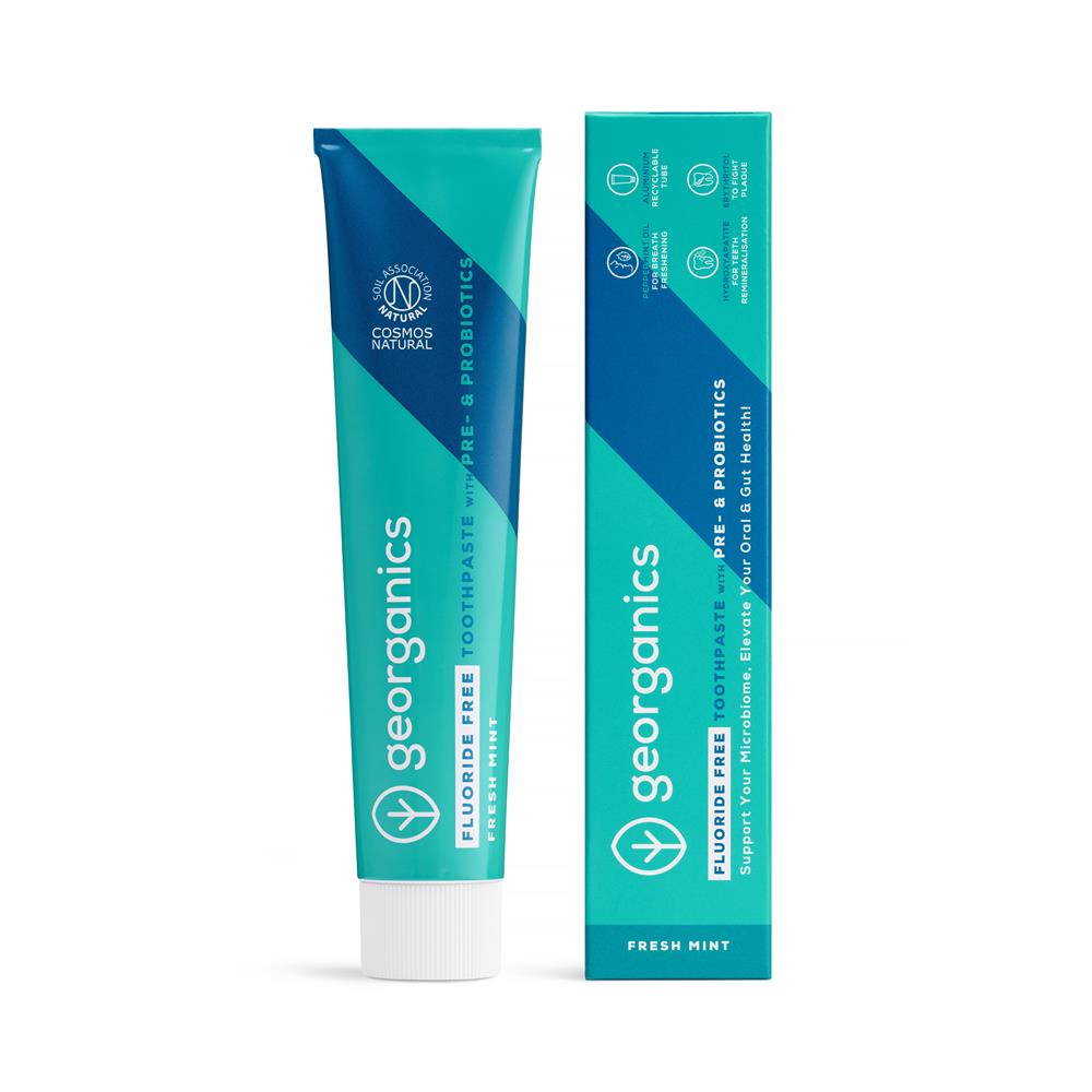Fluoride free toothpaste with hydroxyapatite