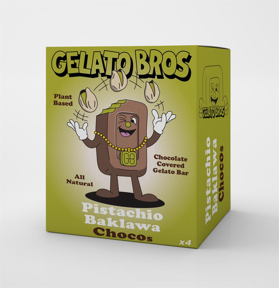 Gelato Bros Pistachio Baklawa Chocos 4 x 60ml