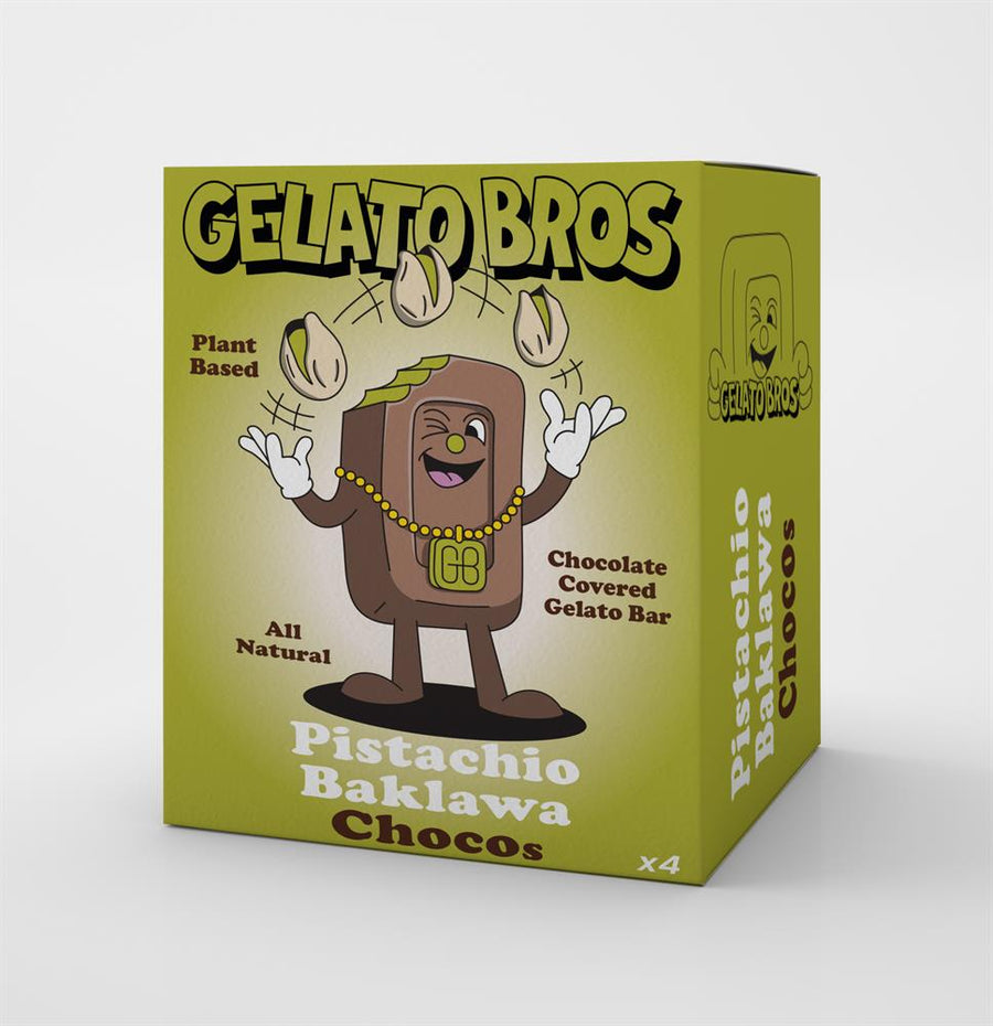 Gelato Bros Pistachio Baklawa Chocos 4 x 60ml