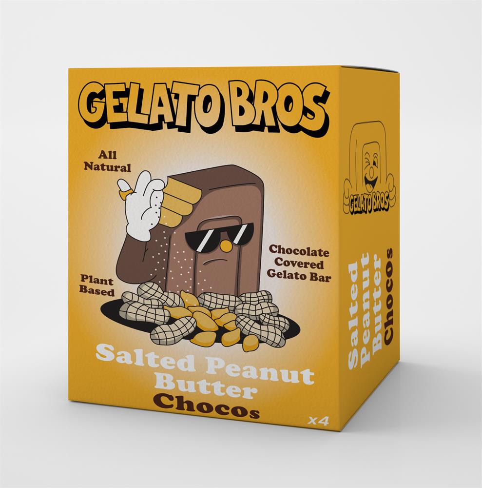Gelato Bros Salted Peanut Butter Chocos 4 x 60ml