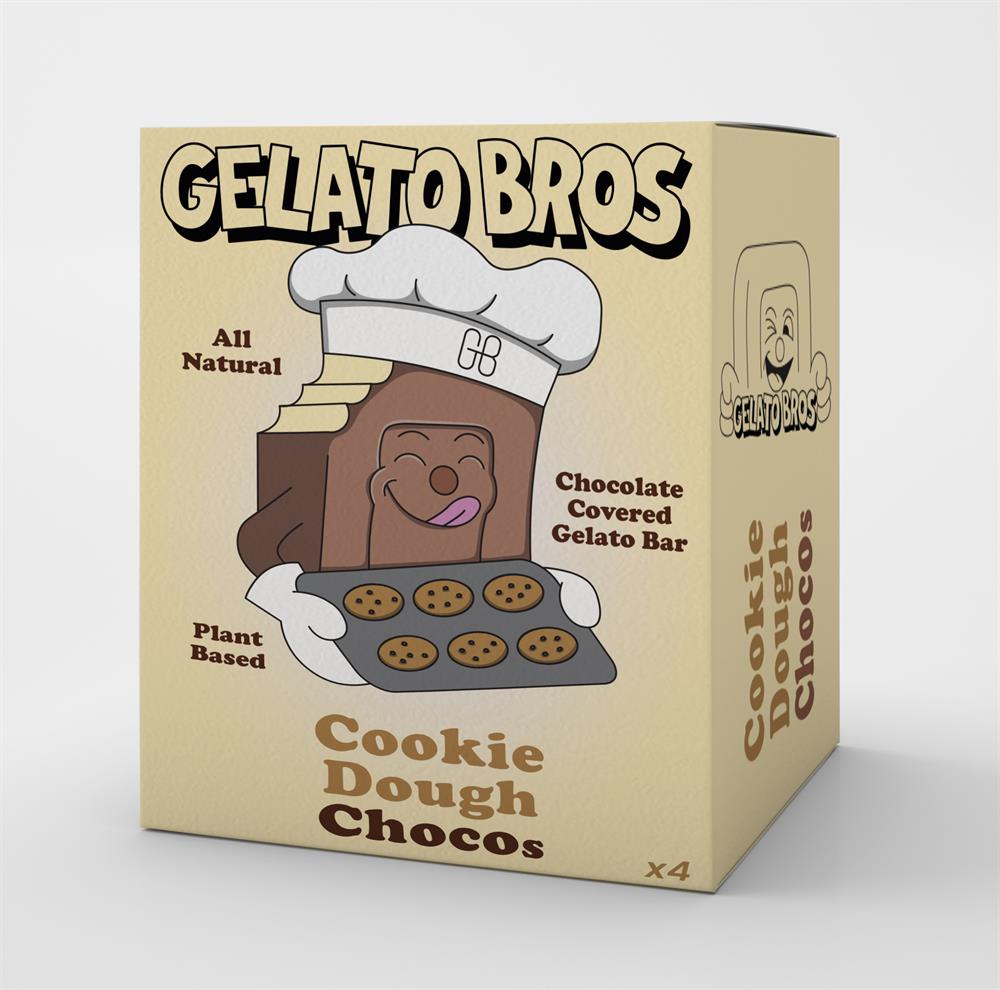 Gelato Bros Cookie Dough Chocos 4 x 60ml
