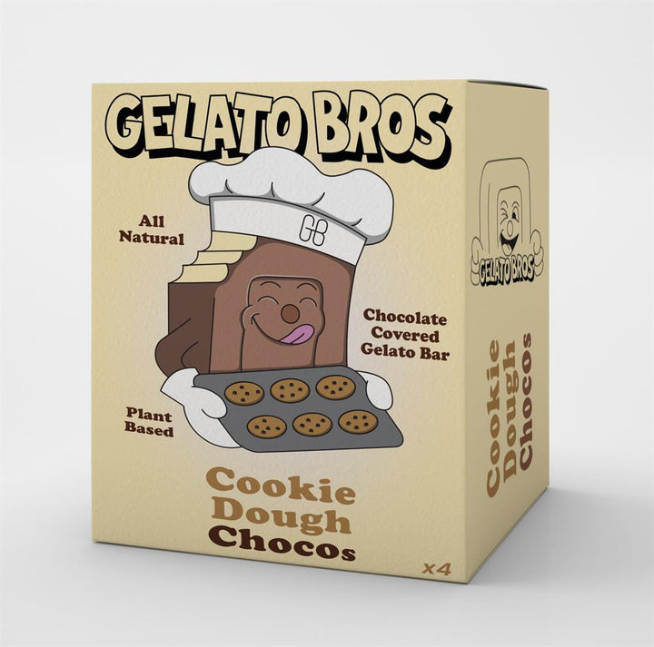 Gelato Bros Cookie Dough Chocos 4 x 60ml