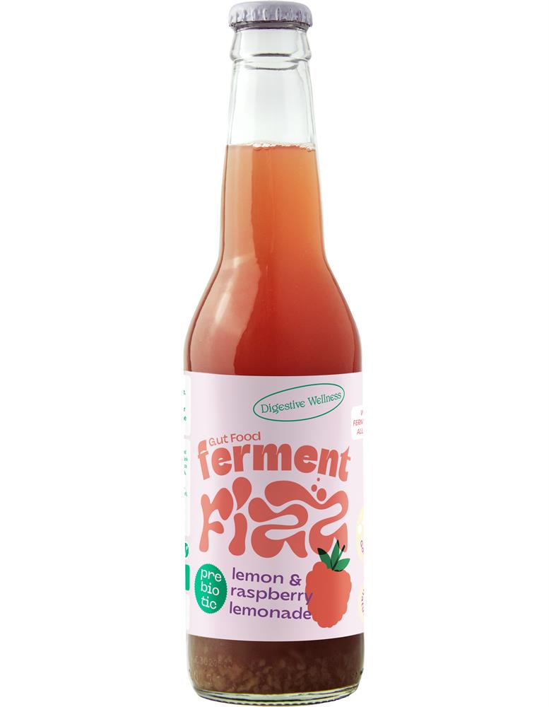 Ferment Fizz Lemon Raspberry Fermented Prebiotic Lemonade 330ml