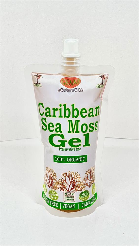Sea Moss Gel in Eco Pouches (aka Irish Moss Gel Carrageen) 250ml