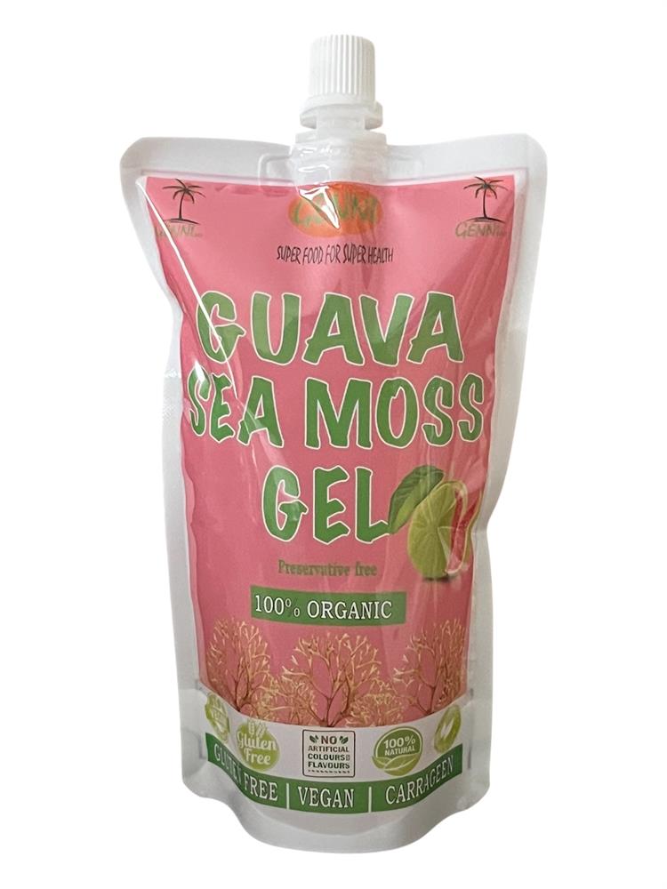 Guava Fruit Sea Moss Gel Eco-Pouch 250ml