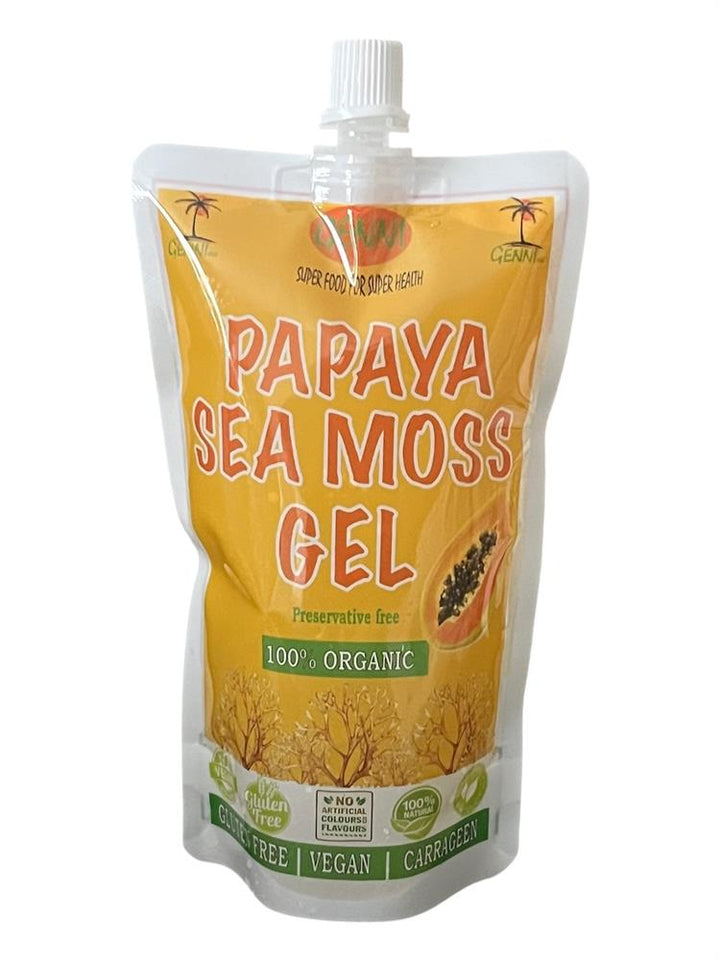 Papaya Fruit Sea Moss Gel Eco-Pouch 250ml