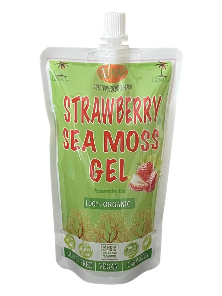 Strawberry Fruit Sea Moss Gel Eco-Pouch 250ml