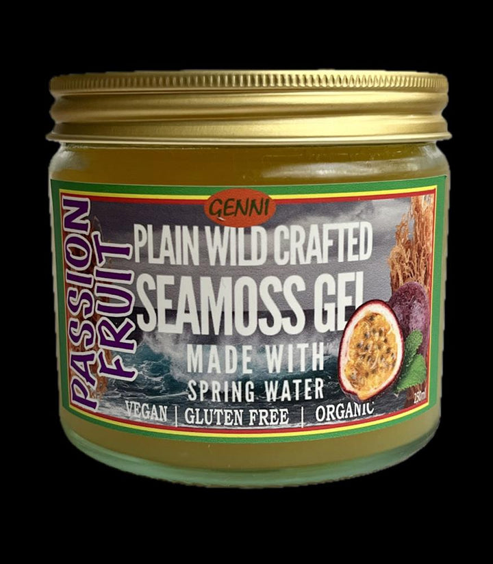 Passion Fruit Sea Moss Gel in Glass Jar 250ml